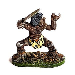 Vintage AD&D Ral Partha 13-024(a) Hunchback w. Dagger 1979, 25mm Miniature
